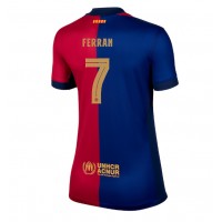 Camisa de Futebol Barcelona Ferran Torres #7 Equipamento Principal Mulheres 2024-25 Manga Curta